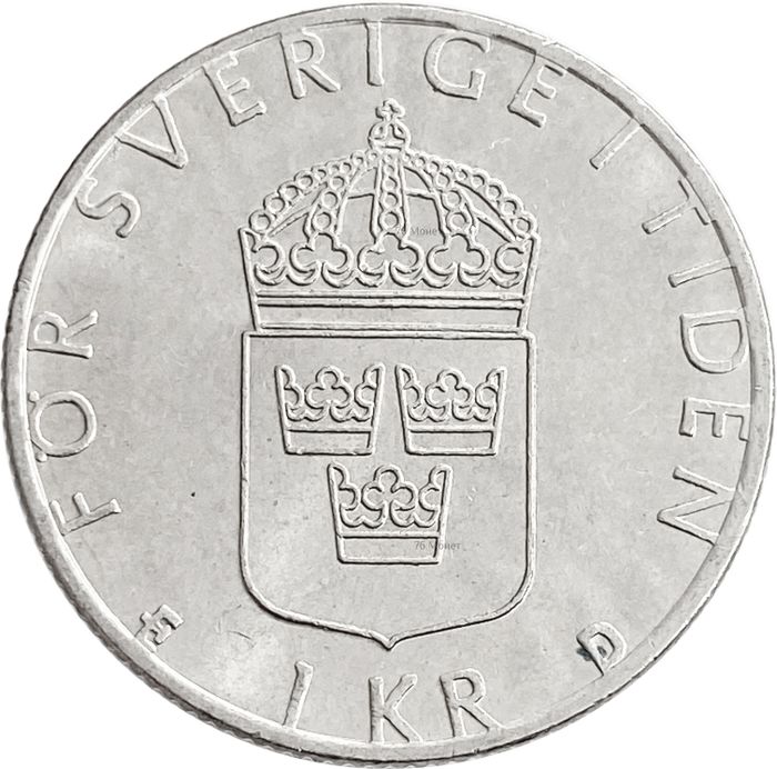 1 крона 1982-2000 Швеция