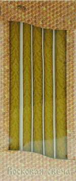 Набор свечей восковых с рисунком