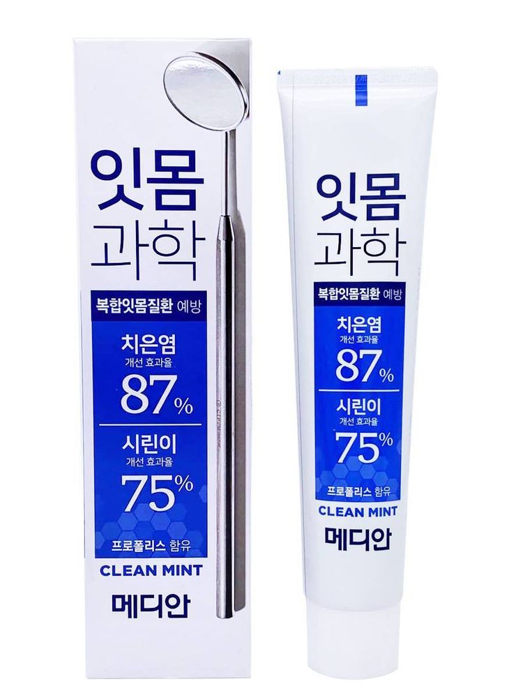 Зубная паста для чувствительных дёсен MEDIAN  Gum Science Clean, лёгкая мята