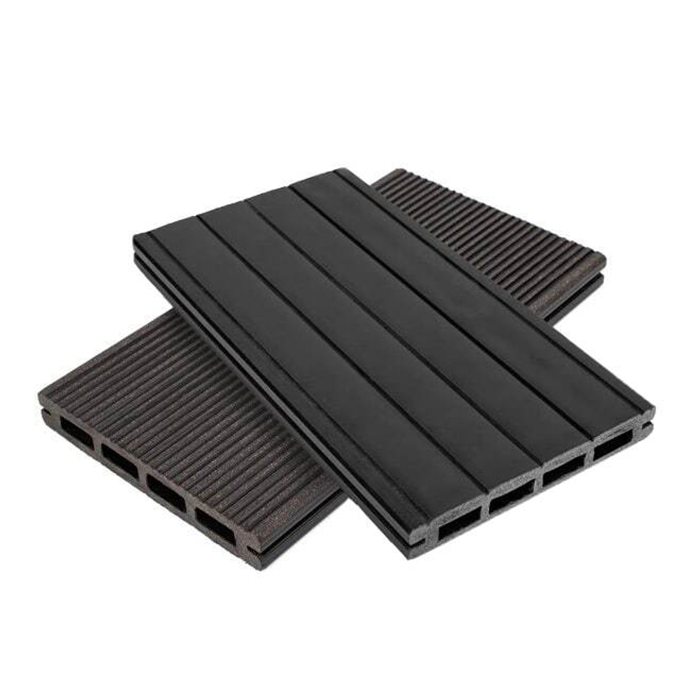 Террасная доска NanoWood "Lite" Вельвет (Антрацит) (140х20х3000мм)