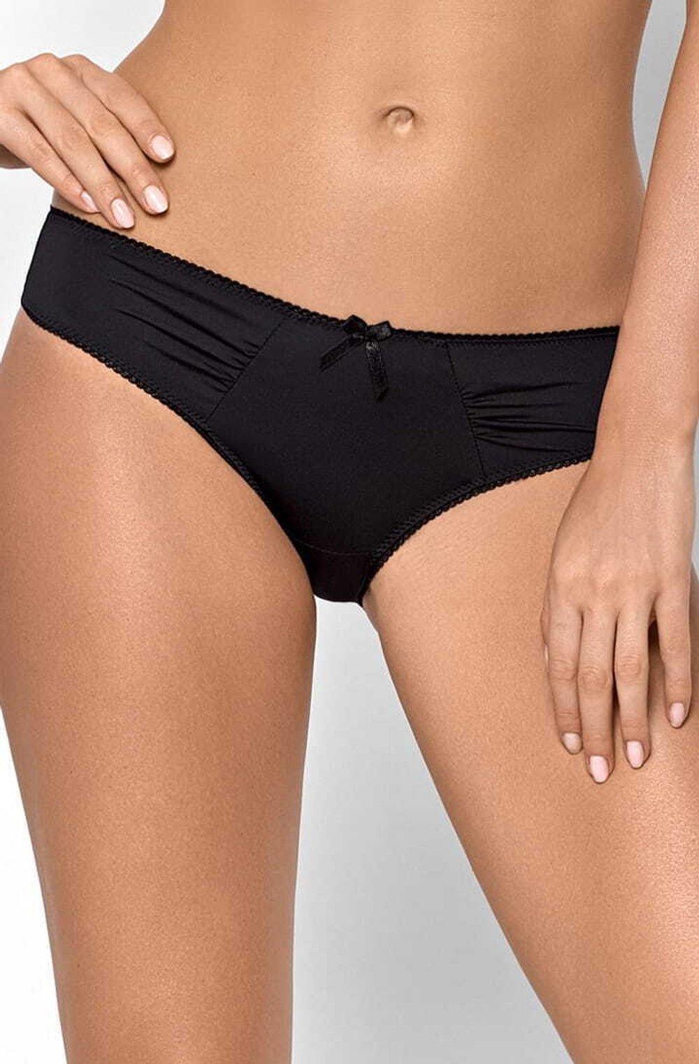 Трусики-стринги Lili из эластичной ткани (Размер: L) (Цвет: черный)