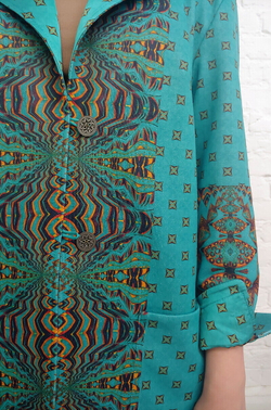 Трикотажный жакет "Богема", по мотивам традиционного вьетнамского лубка