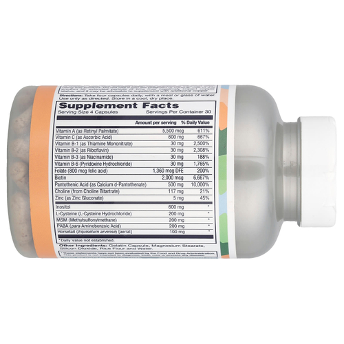 LifeTime Vitamins, Supreme Vital Hair с MSM, 120 капсул