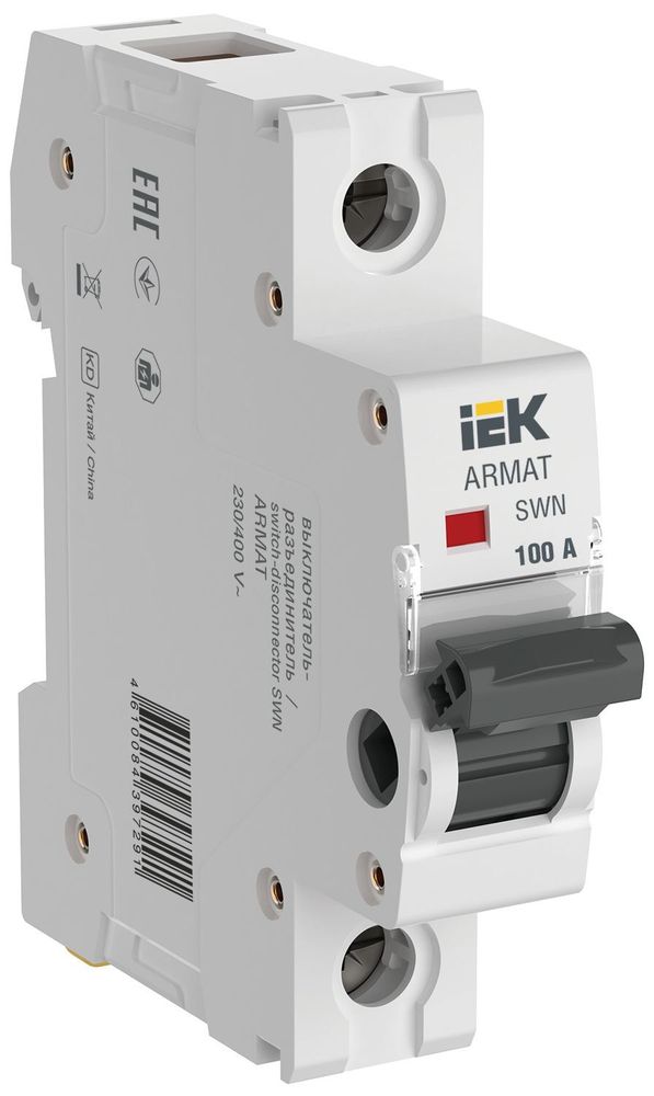 Выключатель-разъединитель SWN 1P 100А ARMAT IEK