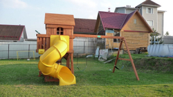 Игровая площадка для детей MoyDvor Панорама с трубой