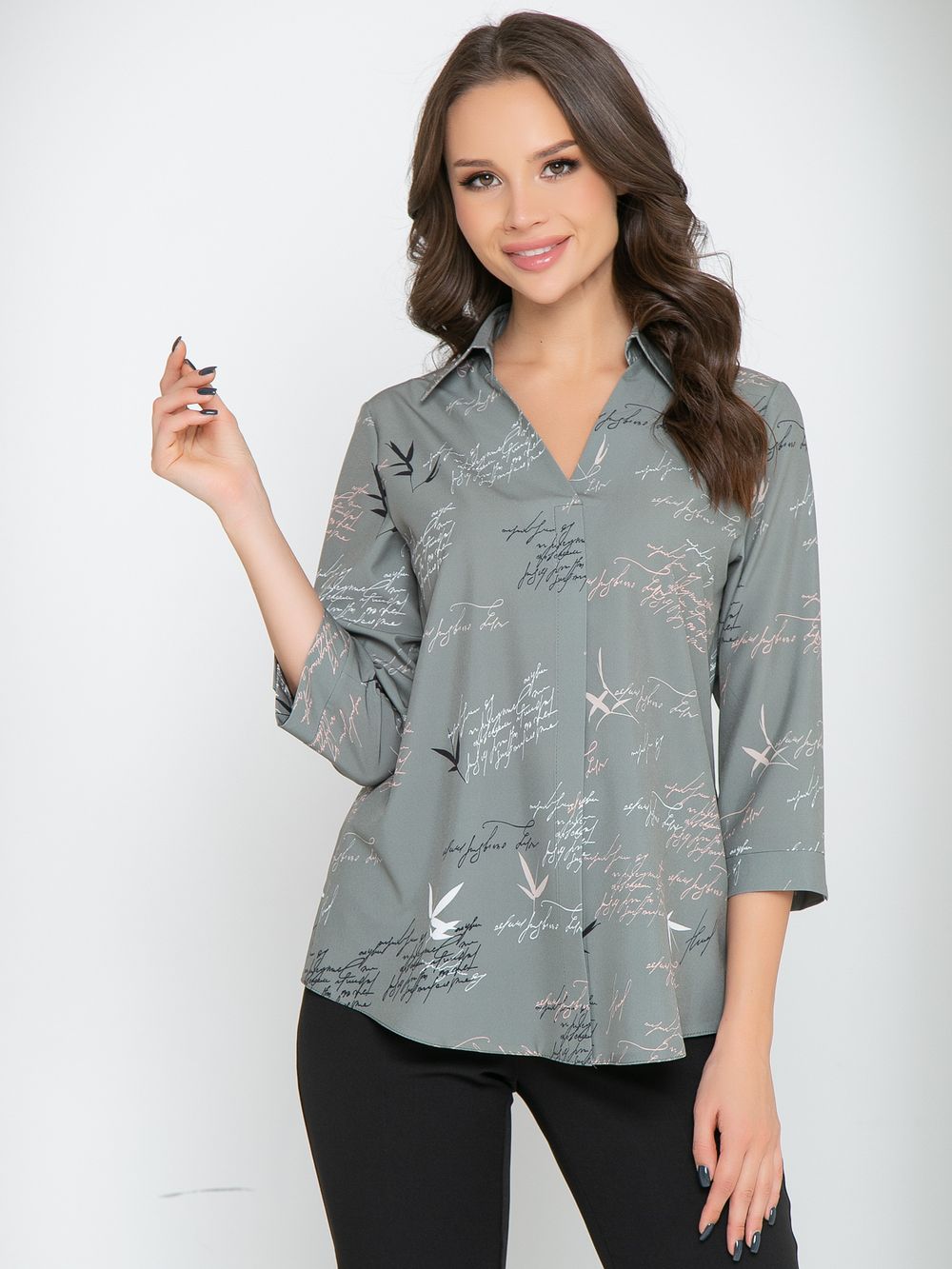 Блуза Стайл (олива) Diolche