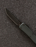 Автоматический складной нож SteelBro UTX-70 T/E Tanto Black 149-1BK (черный-черный) фронталка/выкидуха