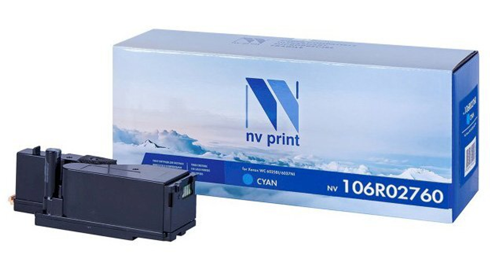 Картридж NVP, совместимый NV-106R02760 Cyan, для Xerox Phaser 6020/6022/WorkCentre 6025/6027 (1000k)