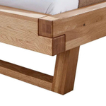 Кровать 160х200 двуспальная BE из дерева, парящая из дуба