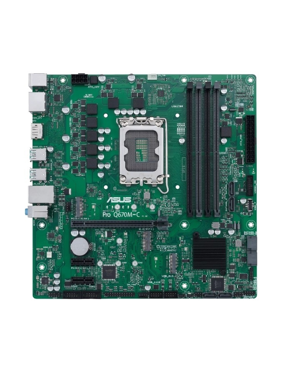 Материнская плата ASUS PRO Q670M-C-CSM, LGA 1700, Intel Q670, mATX, Ret