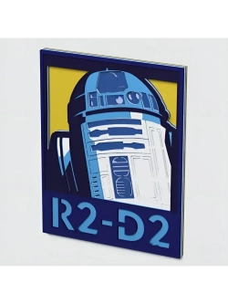3D Картина по номерам из дерева R2-D2;, 23x30 см