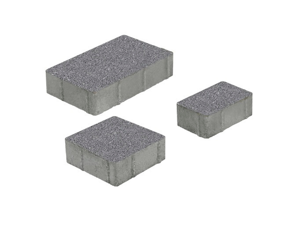 Тротуарная плитка ВЫБОР, форма Старый город, h=80мм