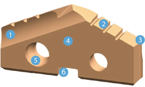 Сменная твердосплавная пластина Karnasch Ø9,5 мм, арт. 22.4010.0095