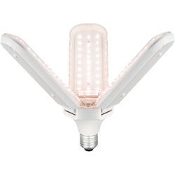 Фитолампа для растений светодиодная ЭРА GREEN LINE ФИТО-30W-PFR-E27-GR 3-х лепестковая полного спектра 30 Вт Е27 | Фитолампы Е27