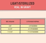 Влажный корм для стерилизованных кошек ZILLII (Зилли) Sterilized Light Cat Veal 0,085кг телятина в соусе для кошек. 12 штук