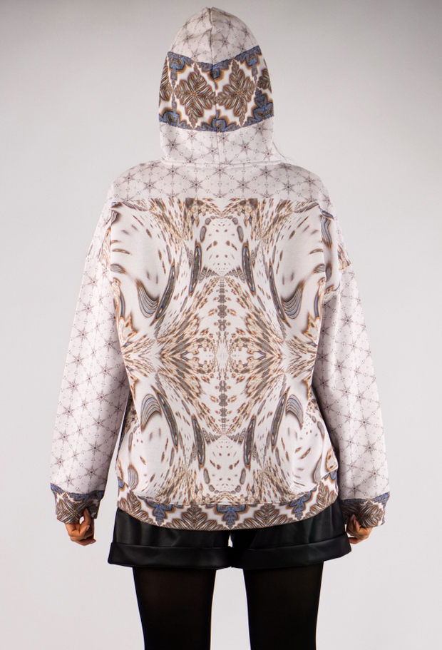 Худи «Симметрия» с абстрактным принтом