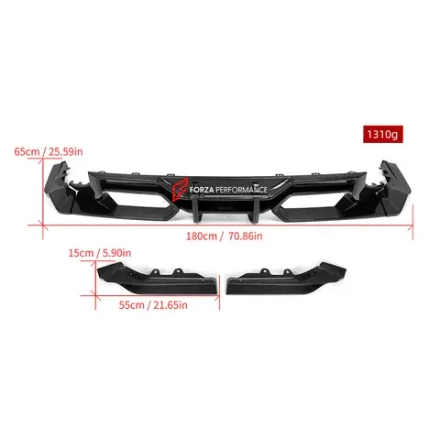 Карбоновый диффузор заднего бампера для BMW M2 G87 2023+ БМВ тюнинг