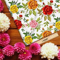 Ткань оксфорд 210 классические цветы