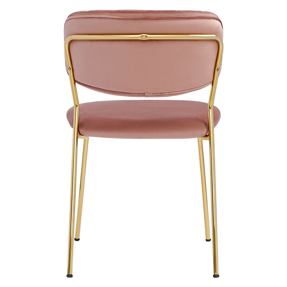 Стул Eirill, велюр, розовый