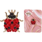 Брошь «GOLD Podarok», Божья коровка, цвет как на фото, 2.1*1.8см (символ Удачи)