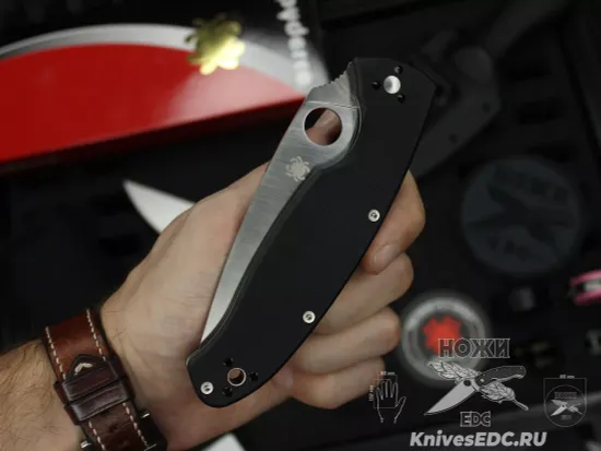 Нож складной Spyderco Resilience C142GP c клинком из стали 8Cr13MoV, рукоять G10
