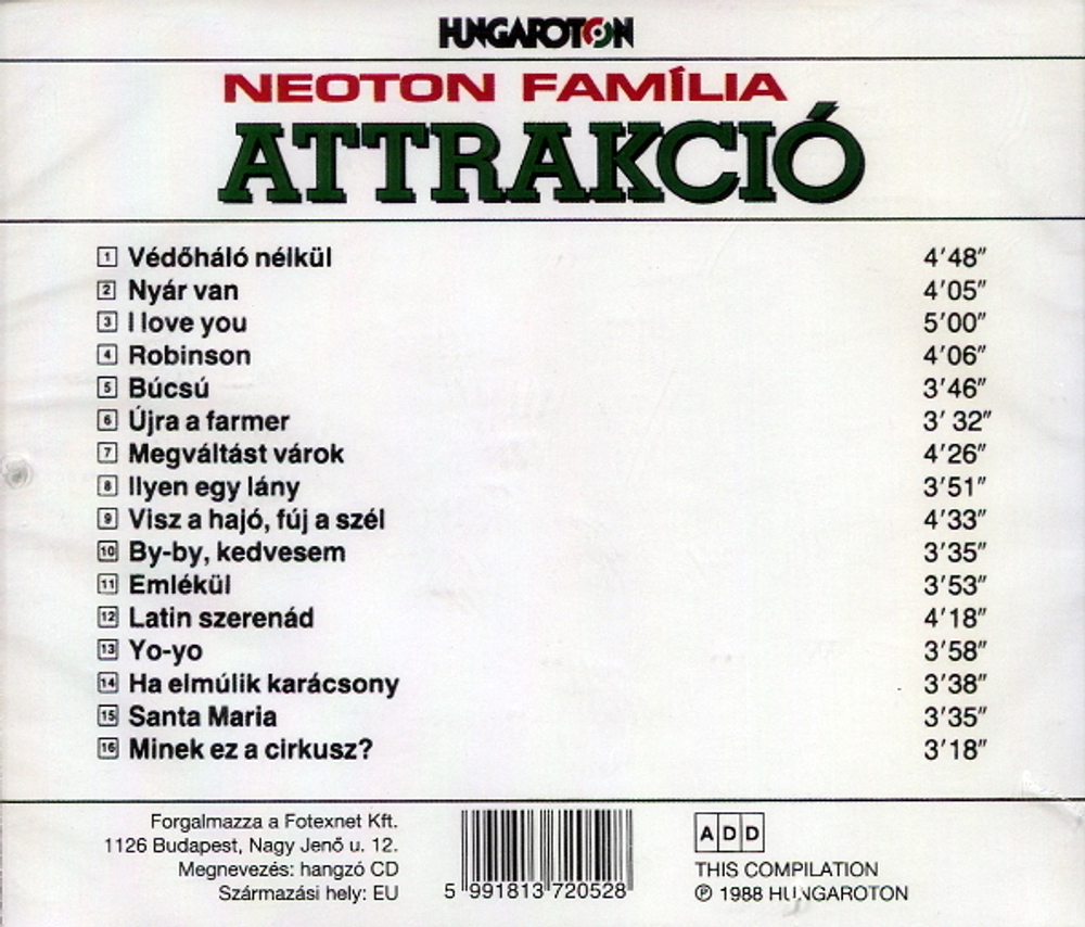 Neoton Familia / Attrakcio (CD)