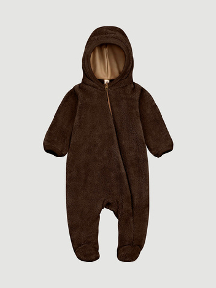 Утеплённый комбинезон Mjölk Brown Bear, с капюшоном