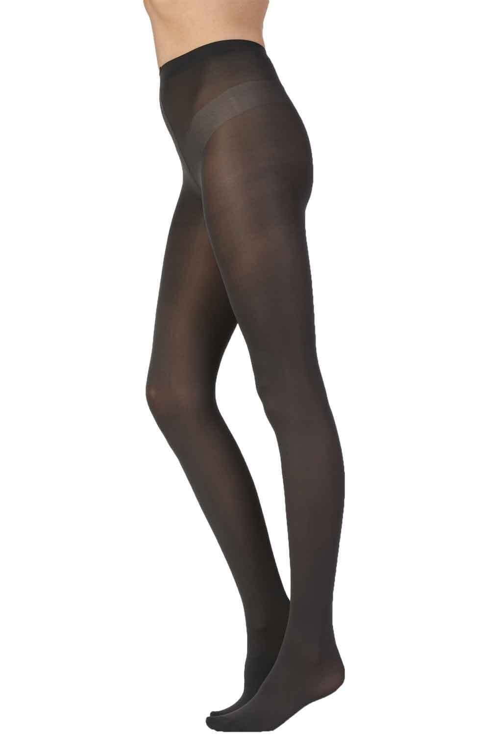 Однотонные классические колготки (2 шт. в упаковке) (Размер: XL) (Цвет: черный)