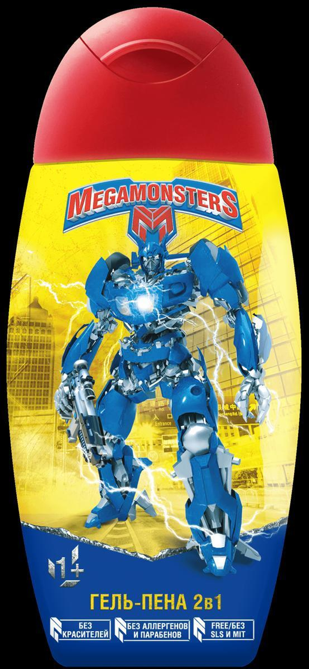 Гель для душа 2в1 фл (300мл) Мегамонстры