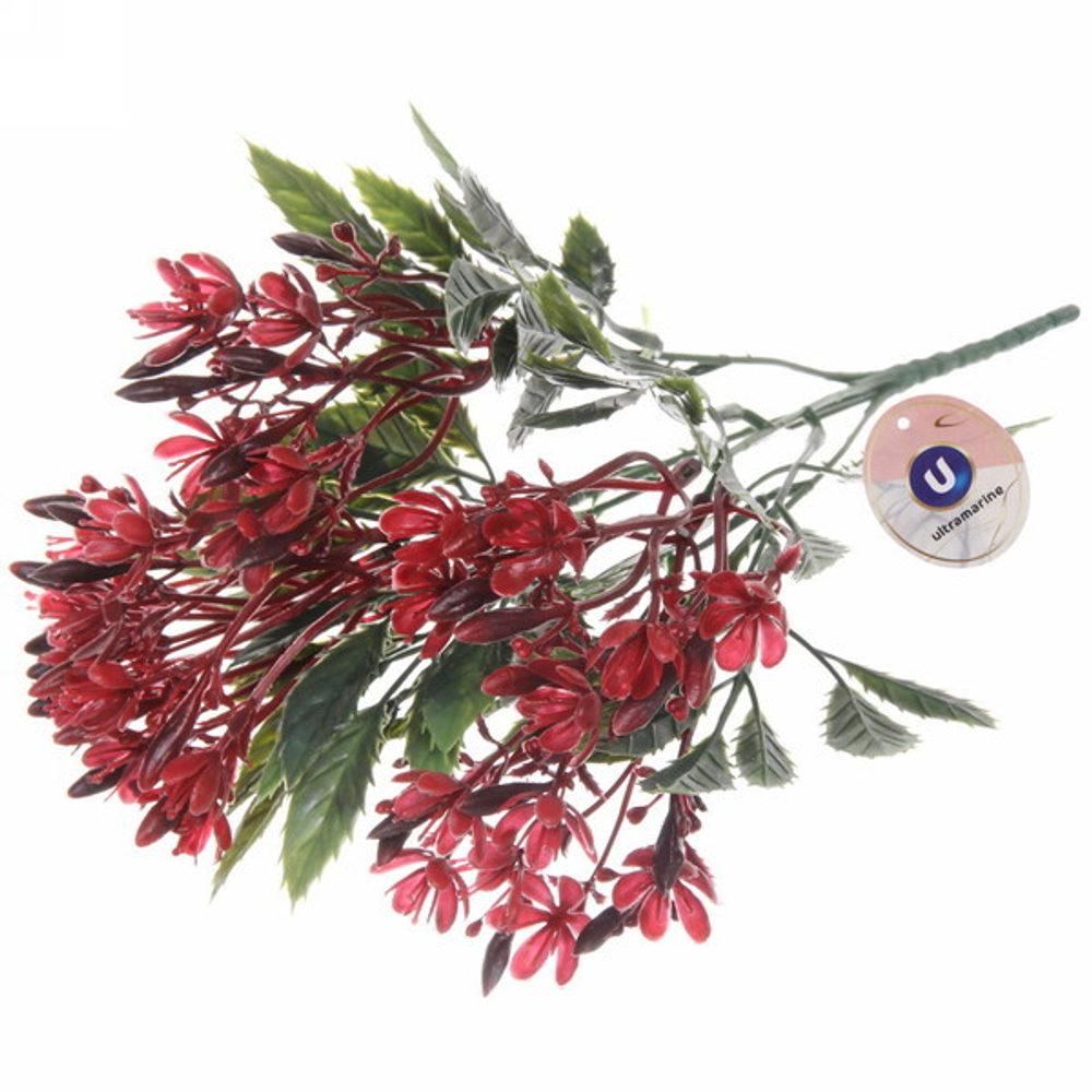 Искусственные цветы «Полевой букет» 30см цвет красный 11