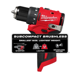milwaukee M12 BLDDRC Бесщеточная компактная электрическая дрель-шуруповерт 12 В