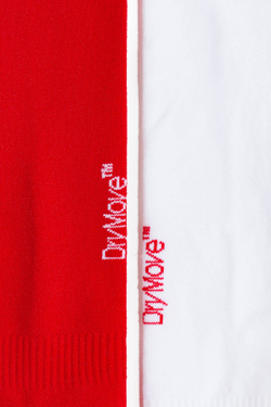 H&M Набор из 2 пар футбольных носков DryMove, красный/белый