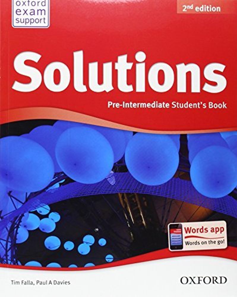 SOLUTIONS 2ED PRE-INT SB