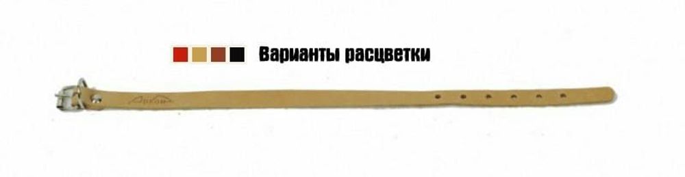 Ошейник (Аркон) красный 14мм, 22-29см