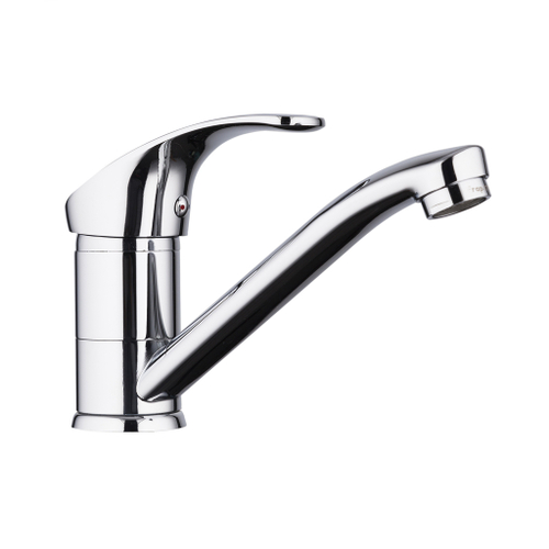 Смеситель для кухни 35к F4536 FRAP б/отв (плоск.пов. излив, п/шпильку, хром, латунь)