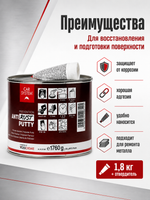 Шпатлевка CAR SYSTEM Anti Rust 1,8кг (к-т)
