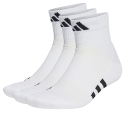 Теннисные носки Adidas Performance Cushioned Mid-Cut Socks 3P - белый