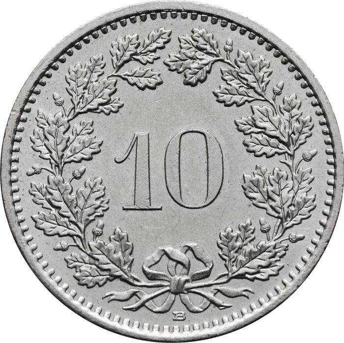 10 раппенов 1879-2023 Швейцария