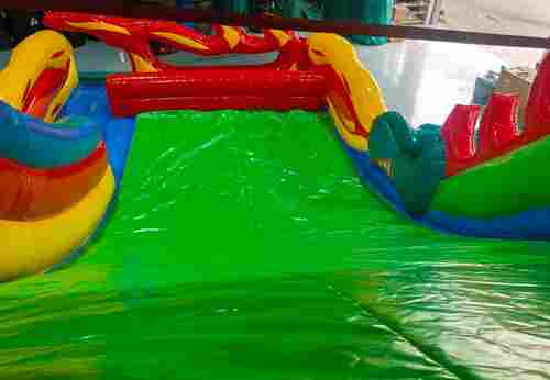 Коммерческий надувной батут-горка «Огненный дракон», 11*6*8,5 м