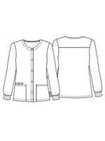 Жакет медицинский женский Cherokee CK301, зубы, XXS