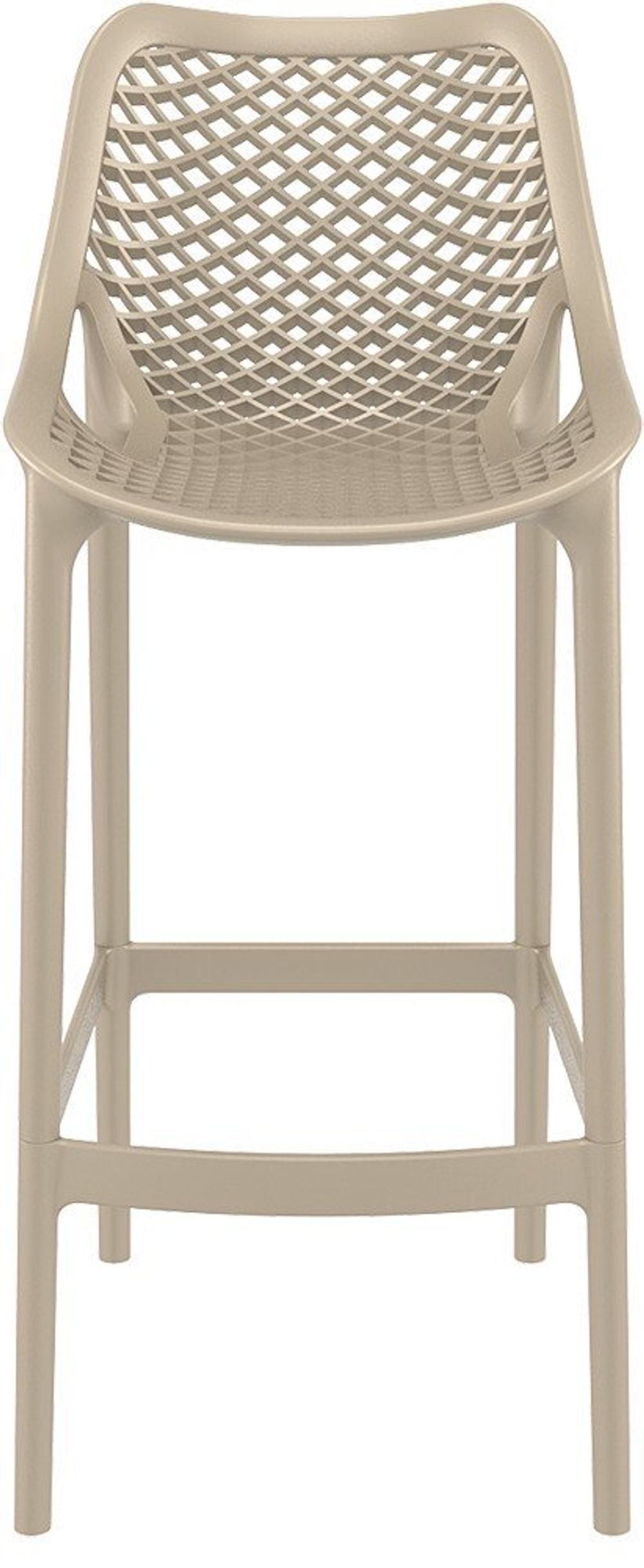 Стул пластиковый барный, Siesta Contract Air Bar 75, бежевый