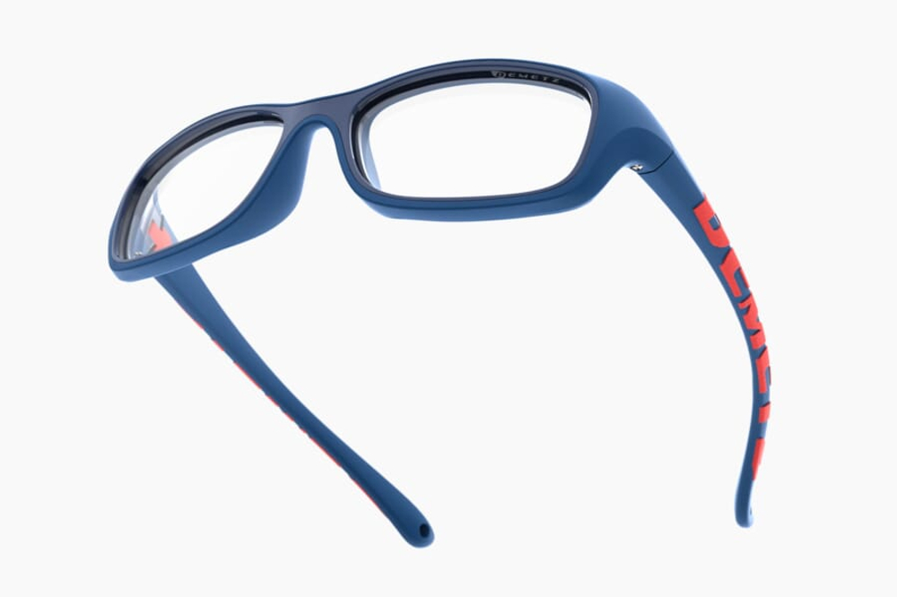 Спортивные очки с диоптриями Demetz Softness R / Matte Navy / Red Colorless Cat.0