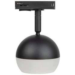 Трековый светильник однофазный ЭРА Round TR46-GX53 BK под лампу GX53 черный | Однофазные светильники под лампу
