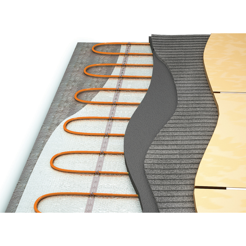 Теплый пол Теплолюкс Tropix ТЛБЭ 5,0 м/100 Вт (0,6- 0,7 м²)| Двухжильный нагревательный кабель