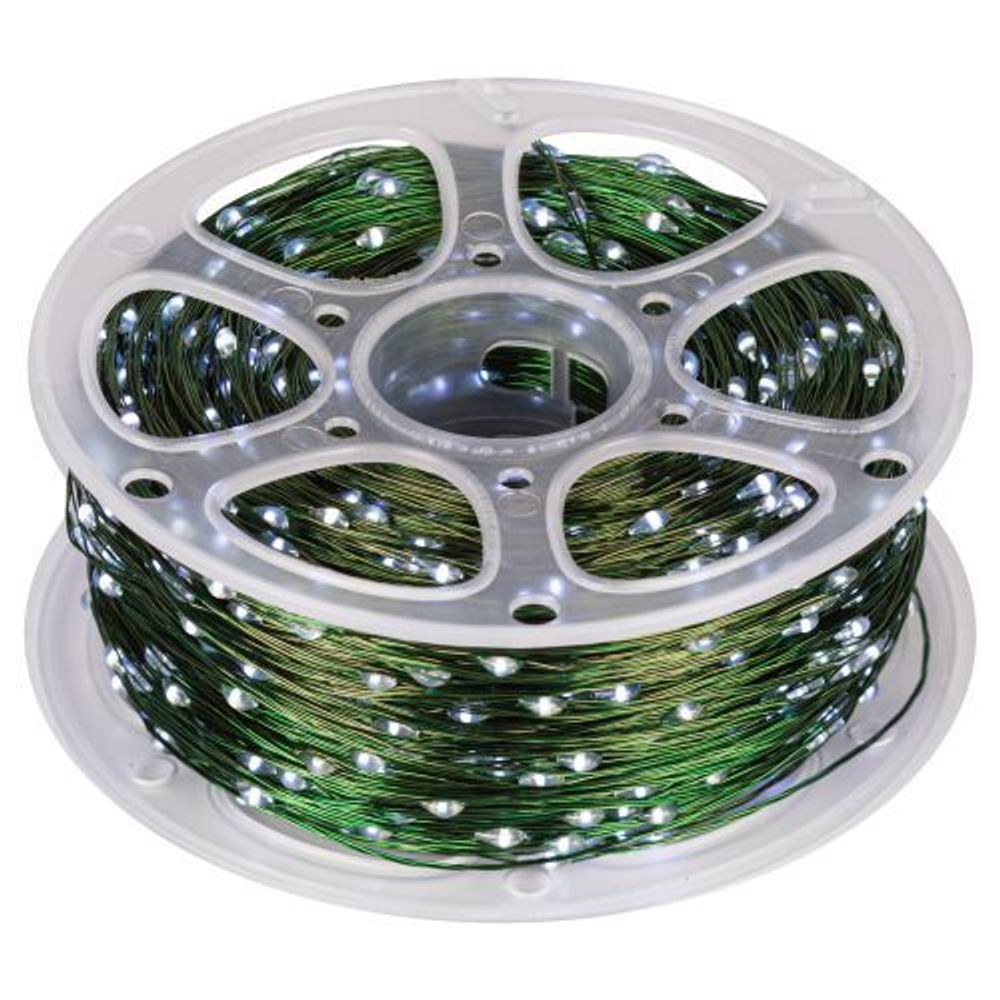 Гирлянда светодиодная "Нить" POWER 200м 2000microLED холод. бел. IP44 220В ENIN-2000W Эра Б0060429