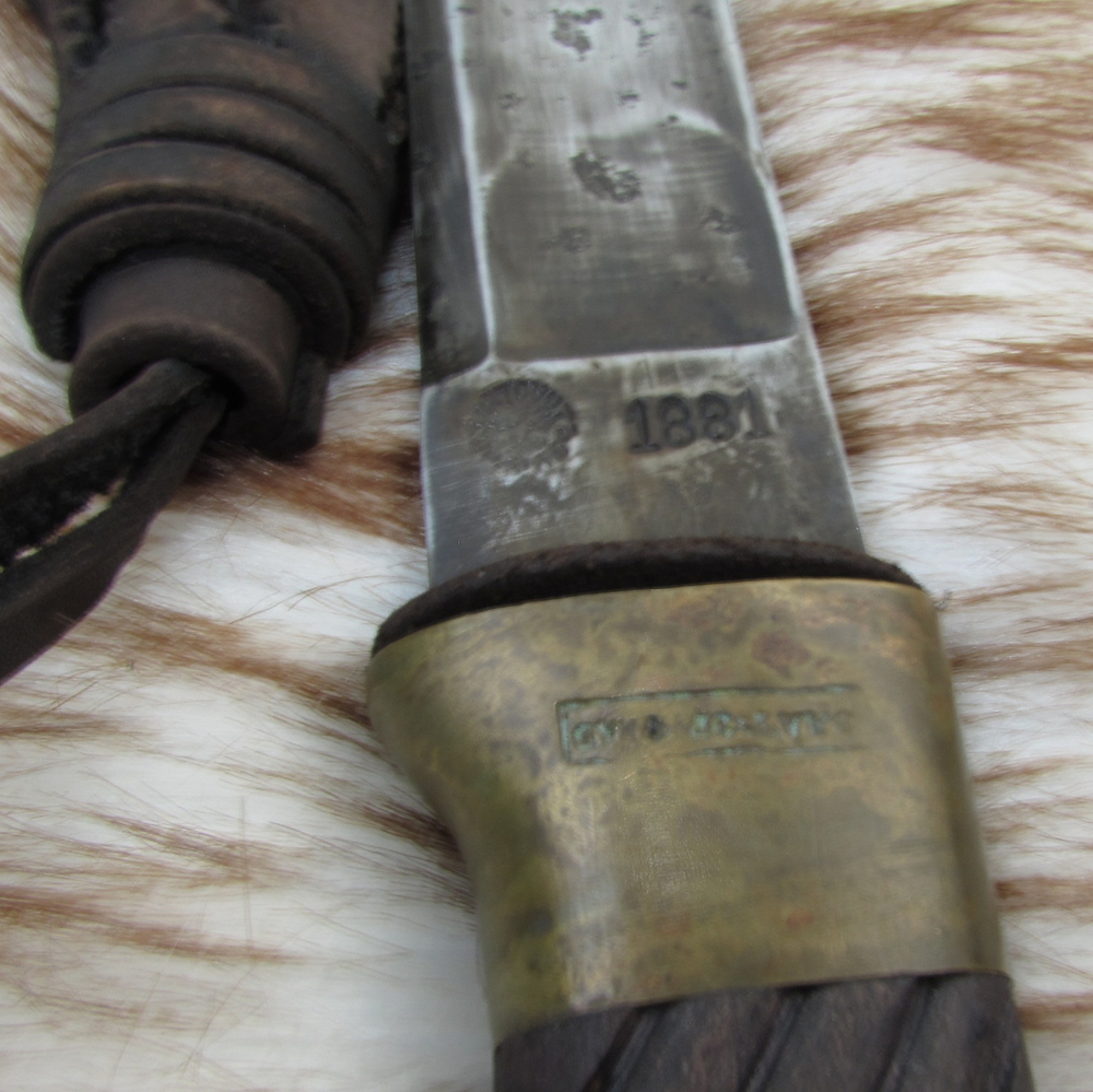 Шашка кованая Казачья нижних чинов, образца 1881 г. с темляком (реплика под старину)