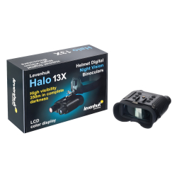 Бинокль цифровой ночного видения Levenhuk Halo 13X Helmet, с креплением на голову - Дисплей 640х480 px