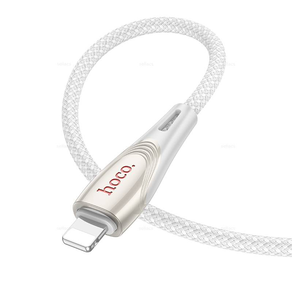 Кабель USB на Lightning 2.4A Hoco U133 (grey) (Краснодар склад)