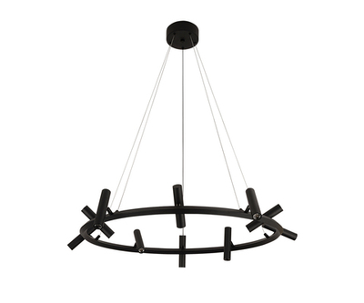 07613-10A,19 Люстра Верония черный Led 30W