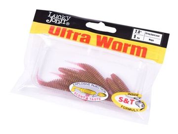 Слаги съедобные LJ Pro Series TRICK ULTRAWORM 2,0in (5 см), цв. S14, 9 шт.